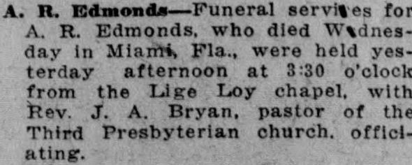 A.R. Edmonds obituary